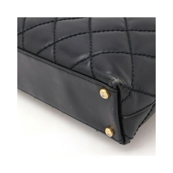 Pre Loved Chanel Quilted Leather Tote Women Black Handbags - Picture 4 of 8
